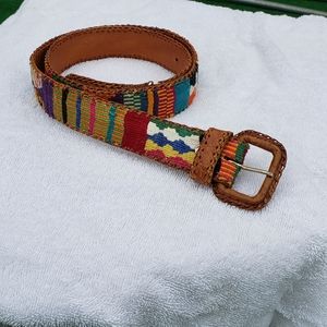 Vintage, beautiful, handmade leather belt